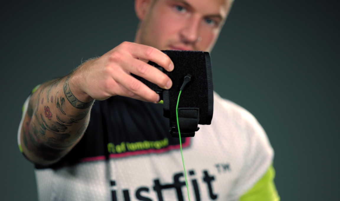 Hordozható Justfit Pirato EMS csomagtartalom